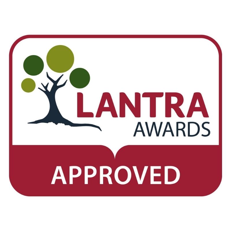 Lantra logo. Awards and qualifications body.