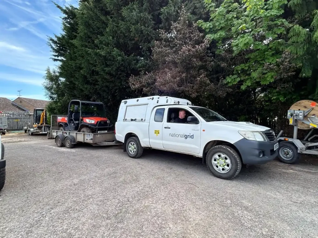 National Grid staff learning Trailer handling skills