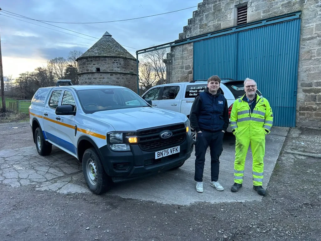 Balfour Beatty 4x4 vehicle used for PUWER compliant operator training