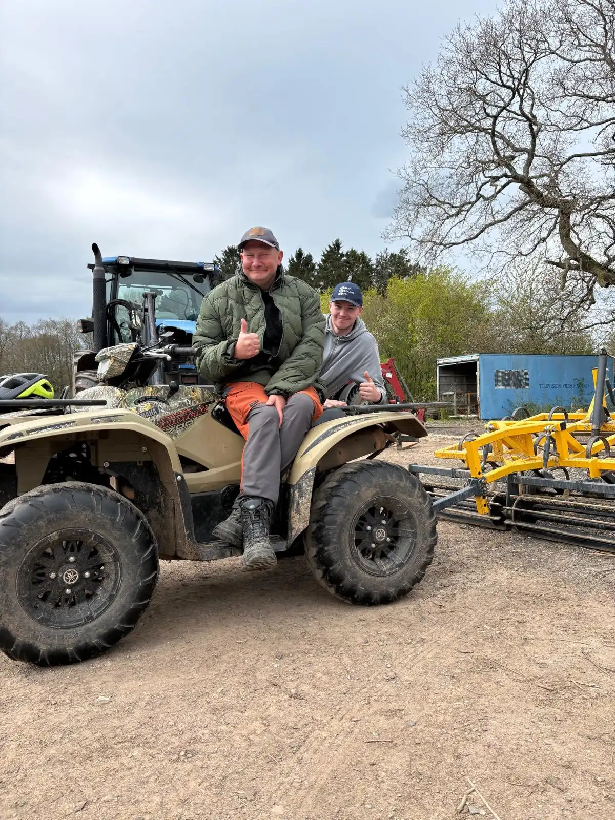 Beyond Driving instructors and candidates with utility vehicle and trailer at Solihull Riding Club