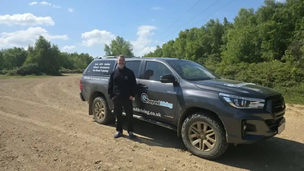     BT engineers completing off road driver training near Chichester with Beyond Driving 4x4 vehicle