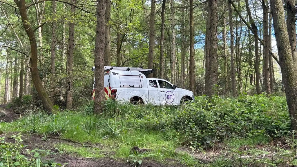 BT 4x4 vehicle during off-road driver training