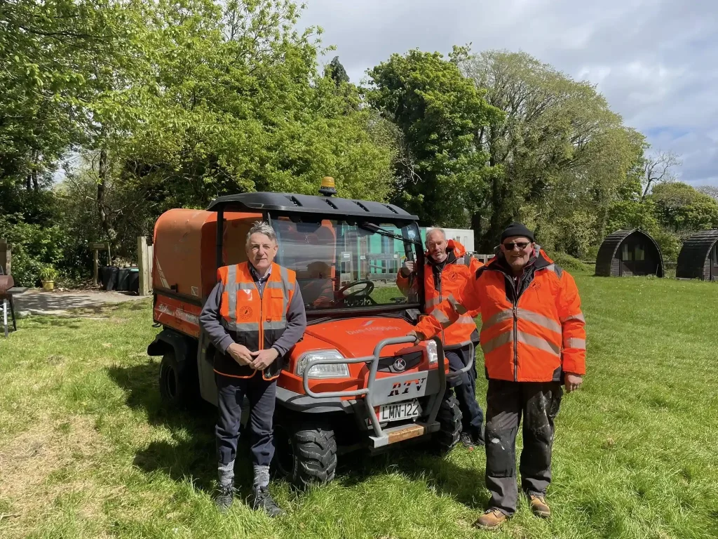 Beyond Driving instructor team delivering Lantra UTV operator training for Visit Isle of Man