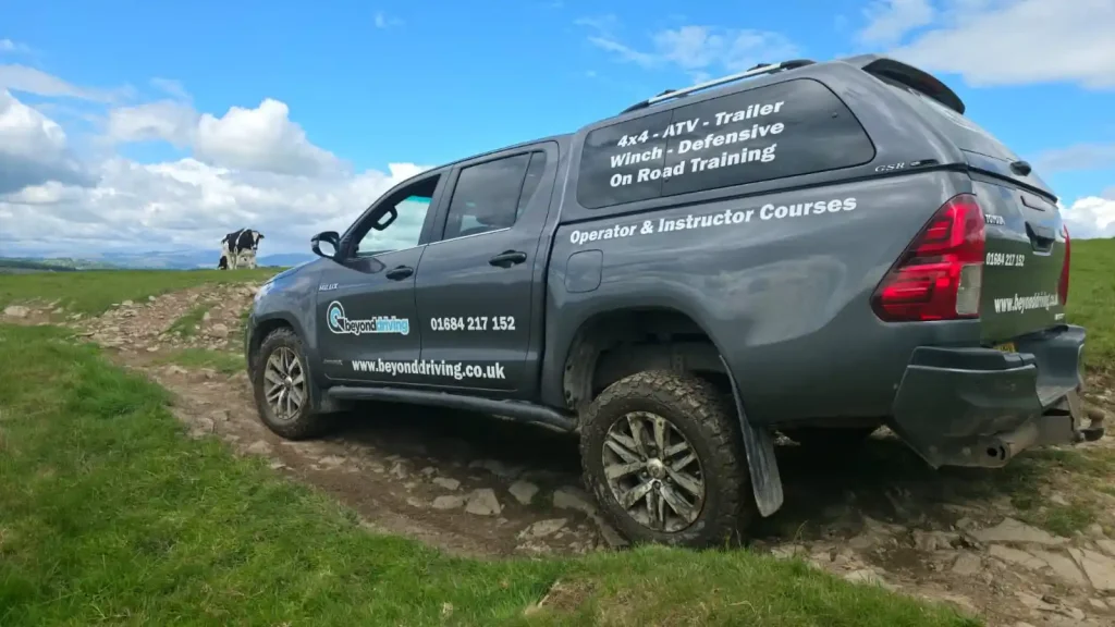 Beyond Driving instructors delivering Lantra 4x4 operator training near Kendal in the Lake District for Openreach