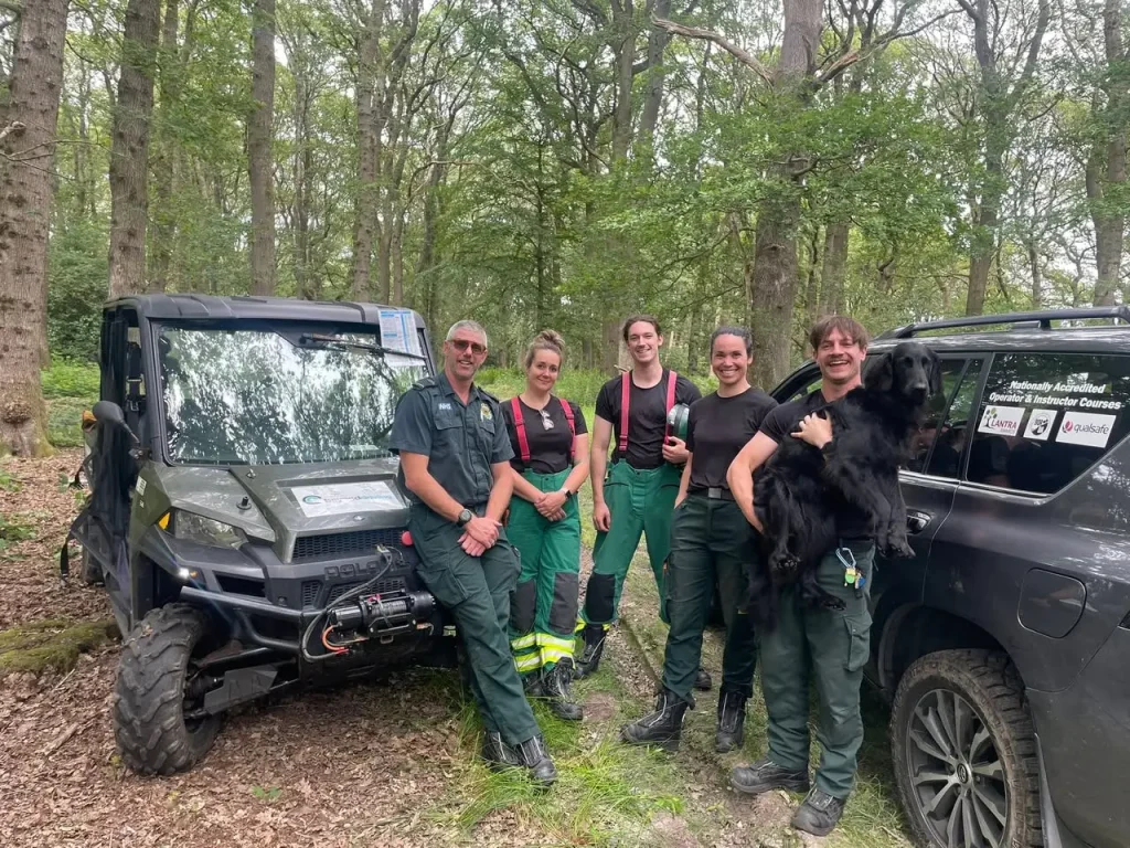 London Ambulance Service HART team completing Lantra off-road vehicle training with Beyond Driving
