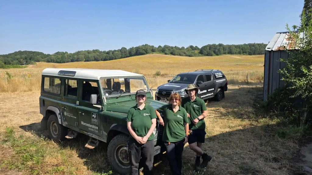 Wildlife Trust staff completing 4x4 operator training
