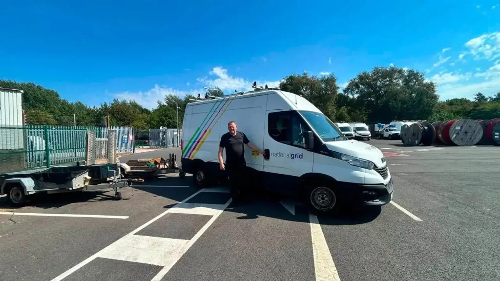 National Grid Stoke depot hosting Lantra trailer handling training by Beyond Driving