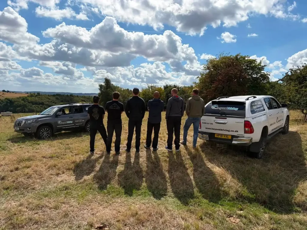 UK MOD personnel completing Lantra 4x4 operator training with Beyond Driving