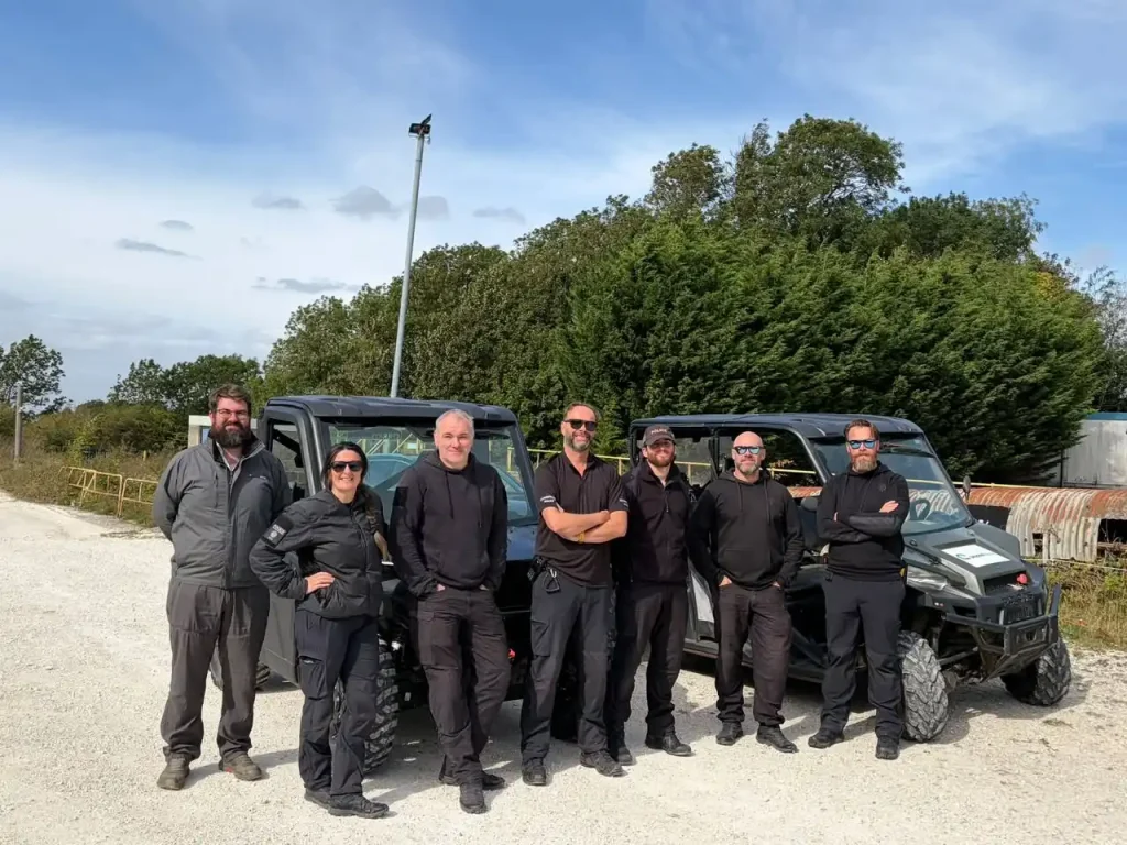 Beyond Driving instructor delivering practical Lantra UTV operator training for Humberside Police near Hull