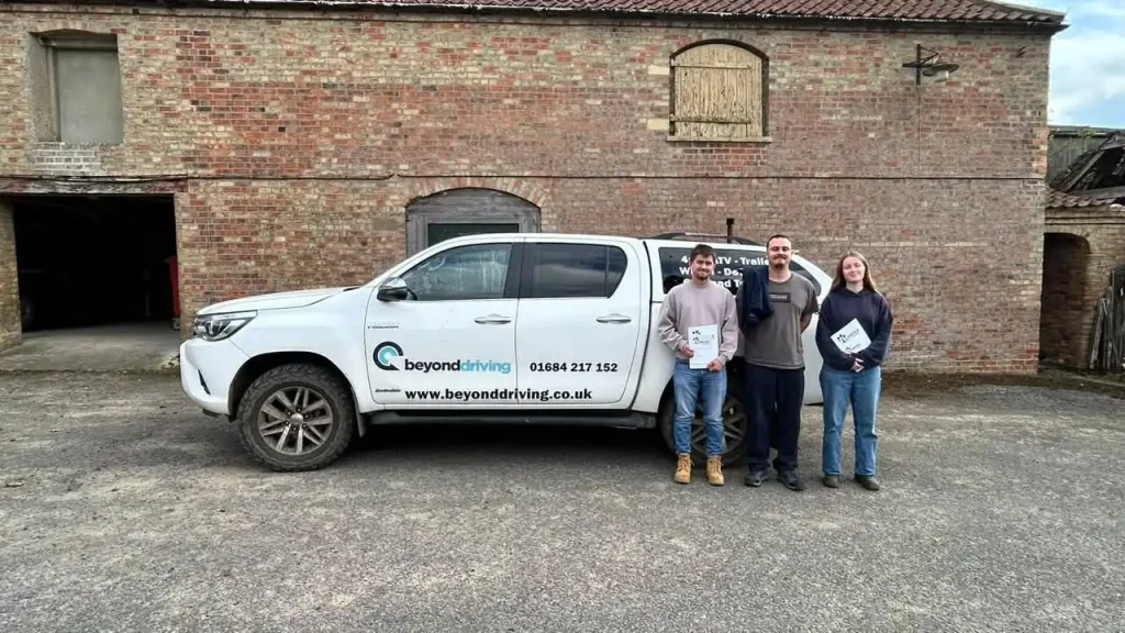Laing O’Rourke employees following completion of Beyond Driving Lantra 4x4 operator training