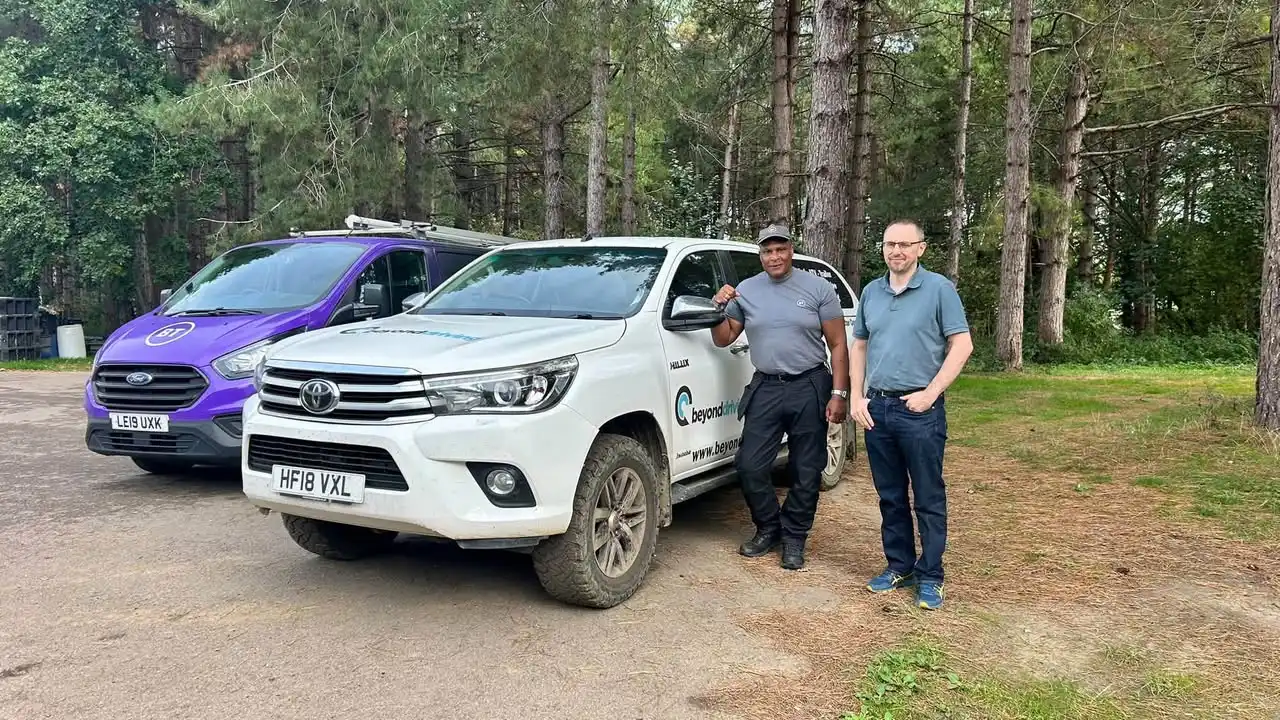 BT staff completing Lantra 4x4 operator training with Beyond Driving near Maidstone